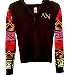 🩷VSC PINK🩷LIMITED EDITION SEQUIN AZTEC HOODIE. EXCELLENT CONDITION!!